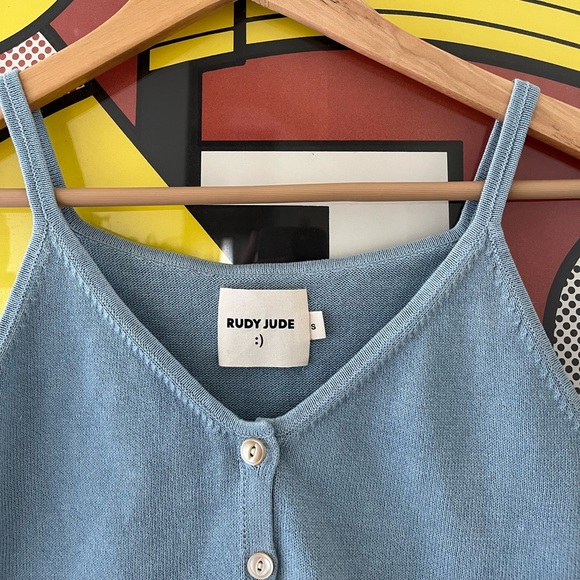 Sold / Rudy Jude adult knit tank in sky blue - Picture 4 of 8